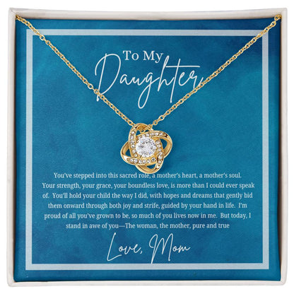 From Mother To Daughter Necklace | Personalized Quote Message Necklace | Necklace With Personalized Message Card