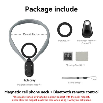 Magnetic Neck Mount | POV Phone Holder |Handsfree Magnetic Neck Mount